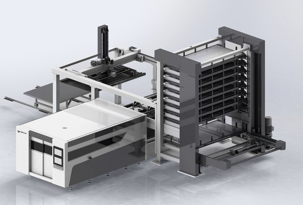 Fiber Laser Cutting Machine with Auto Sheet Loading