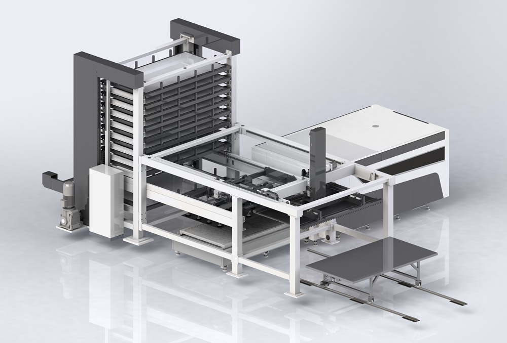 Fiber Laser Cutting Machine with Auto Sheet Loading
