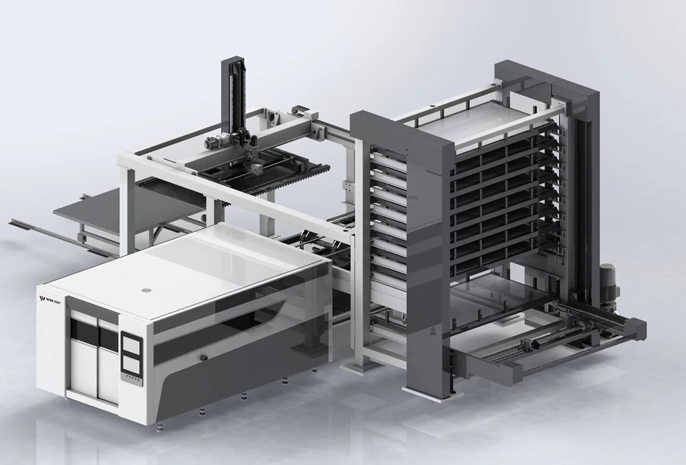 Faserlaserschneidemaschine mit Auto Blatt Laden