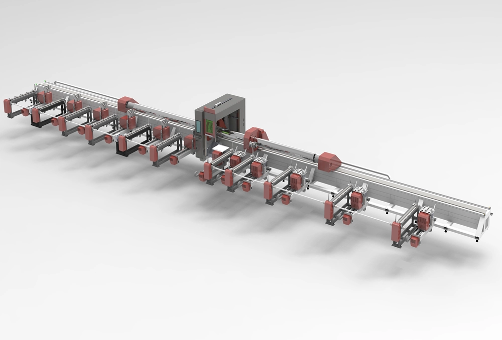 4 Chuck perfil pesado cortador de tubos láser