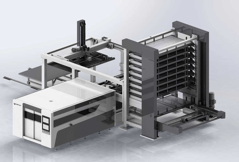 Faserlaserschneidemaschine mit Auto Blatt Laden