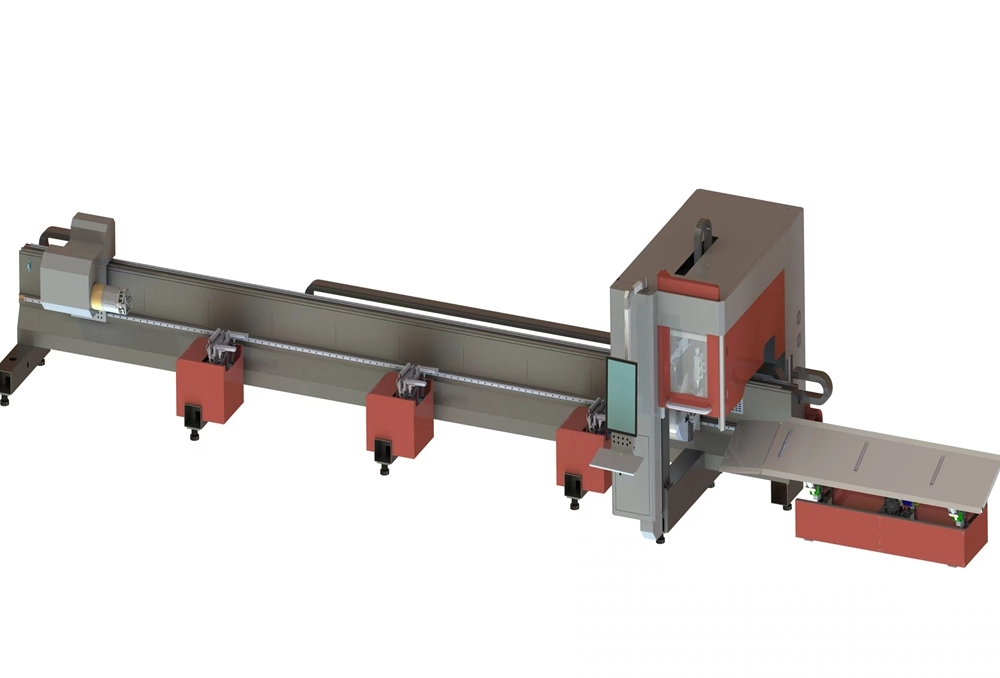 Zwei Chuck Rohr Laserschneidemaschine