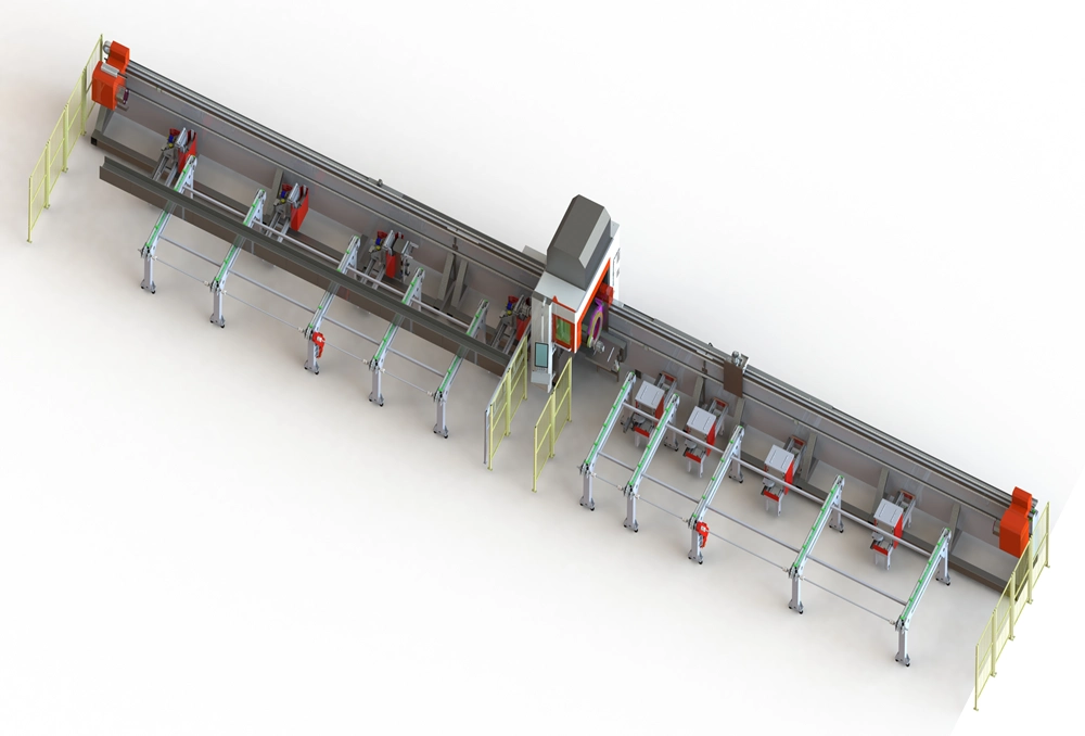 3 Chuck Heavy Duty Tube Laser Cutting Machine