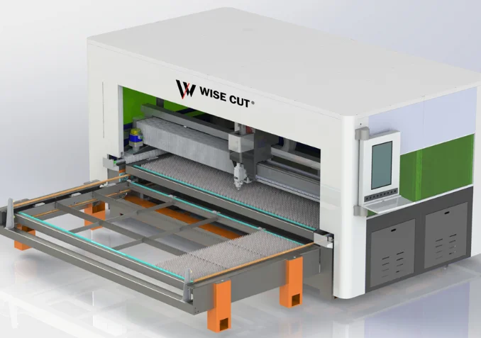WISE CUT exchange table fiber laser cutter